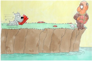 Brazil cartoon, suicide 