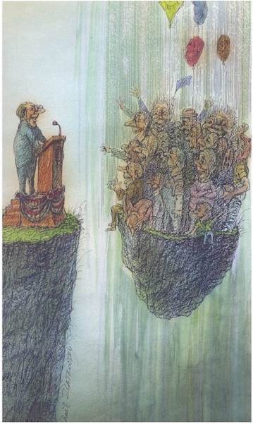 Russian cartoon, politician 