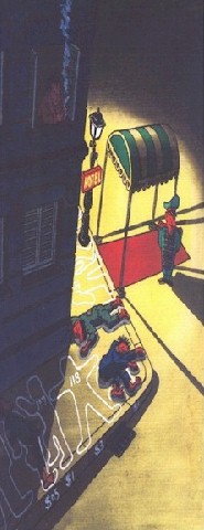 China cartoon, poor in hotel