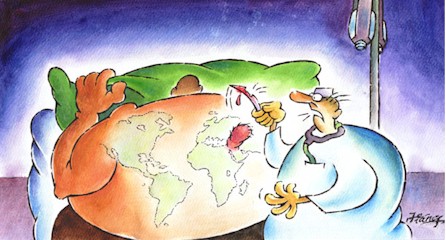 China cartoon, surgery