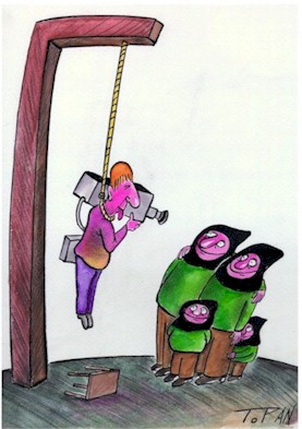 Romania&nbsp;cartoon, revenge to reporter