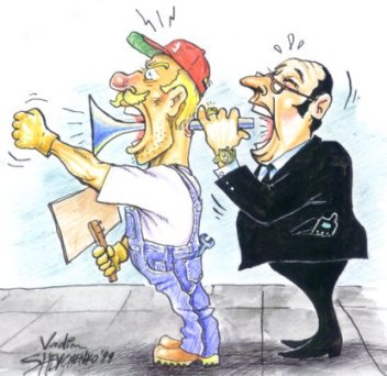 Ukraine cartoon, freedom of speech